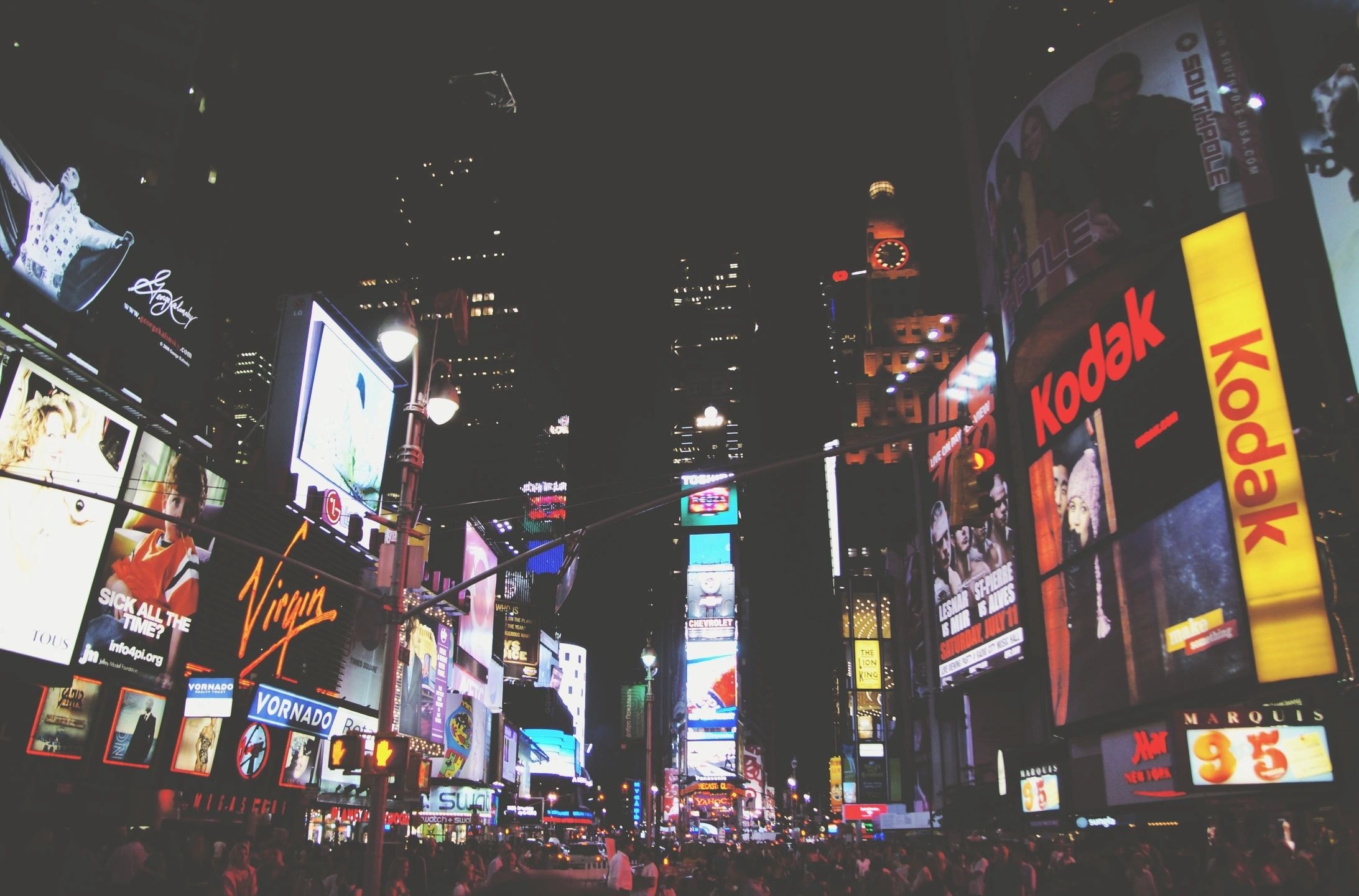 Times Square signage and billboards
